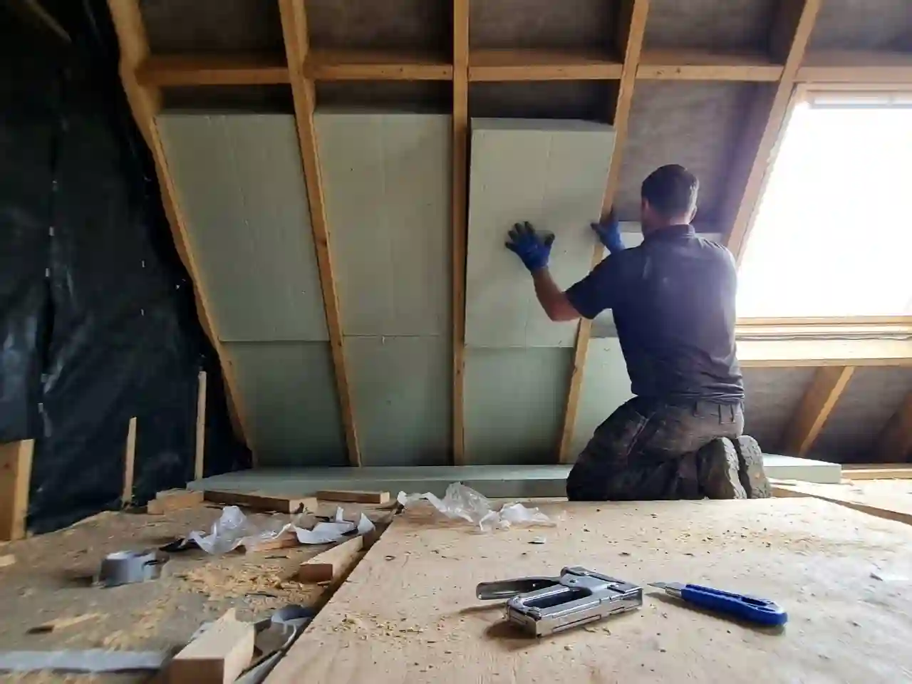 Isolation sous rampants pour combles aménagés à Béthune